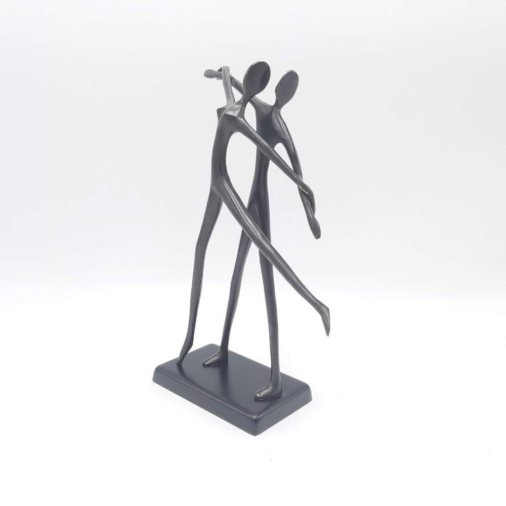 Rare Bodrul Khalique for IKEA Sculpture - Matte Black Cast Metal - "The Couple"